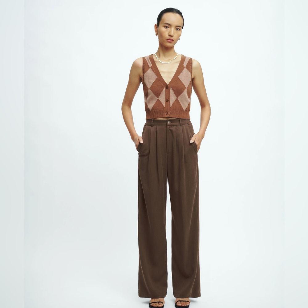 Reformation Mason Trouser pant in Cafe Size 2